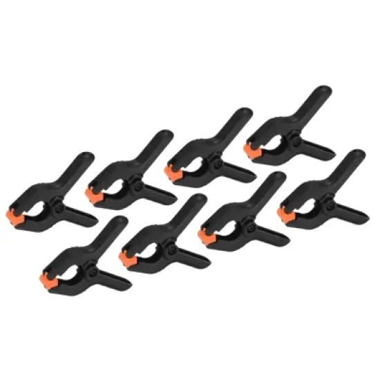Unique Bargains Plastic Flexible Anti-slip DIY Project Craft Spring Clamps 8 Pcs image {4}