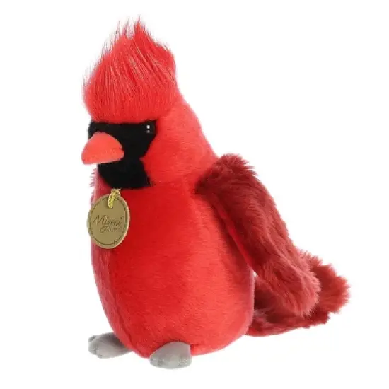 Aurora Small Cardinal Miyoni Realistic Stuffed Animal Red 8" image {4}