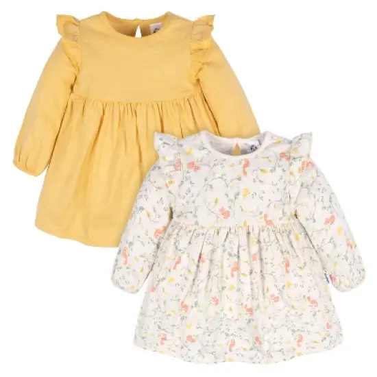 Gerber Baby & Toddler Girls Babydoll Dresses, 2-Pack image {11}
