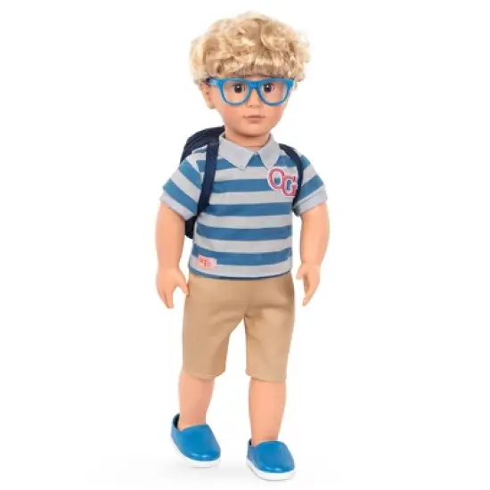 Our Generation 18" Boy Doll with School Bag - Leo image {3}