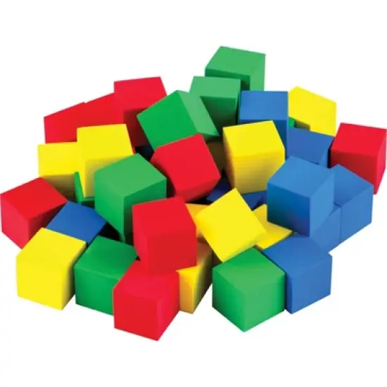 Teacher Created Resources&reg; STEM Basics: Multicolor 3/4" Foam Cubes, 40 Per Pack, 3 Packs image {2}