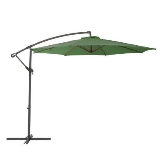 9.5' UV Resistant Offset Tilting Cantilever Patio Umbrella - CorLiving image {12}