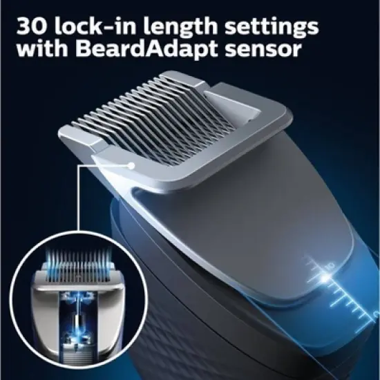Philips Norelco Series 9000 Beard & Hair Men's Rechargeable Electric Trimmer - BT9810/40 image {3}