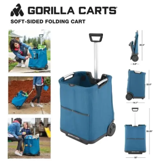 Gorilla Carts Collapsible Soft-Sided Folding Cart image {8}
