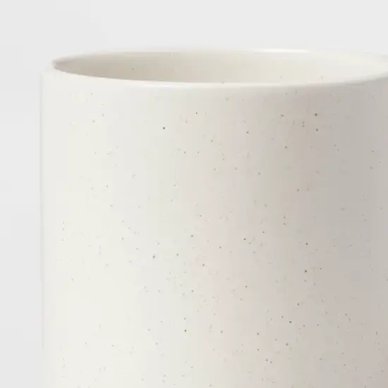 Camwood Collection Stoneware Utensil Holder Cream - Threshold&trade;: Kitchen Utensil Storage, Dishwasher-Safe, Hand Crafted image {2}