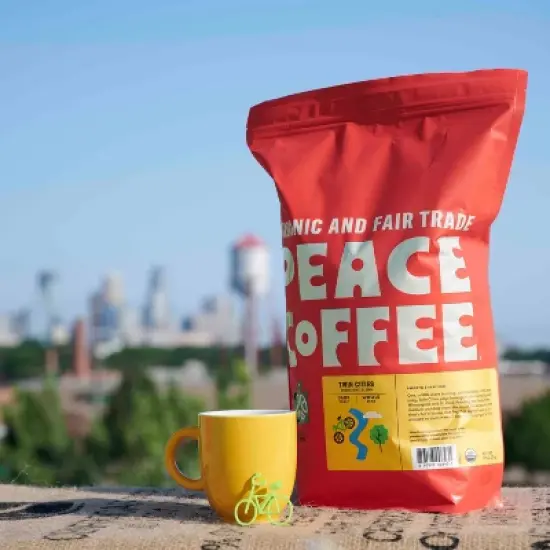 Peace Coffee Twin Cities Dark Roast Whole Bean Coffee - 5lbs image {2}
