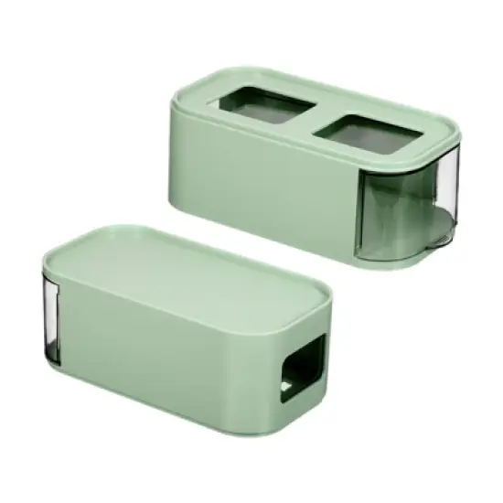 Unique Bargains Desktop Storage Drawer Plastic Stackable Desk Organizer Makeup Brush Stationery Box for Office image {2}