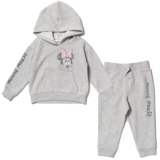 Disney Minnie Mouse Girls Fleece Pullover Hoodie and Pants Outfit Set Toddler  image {7}