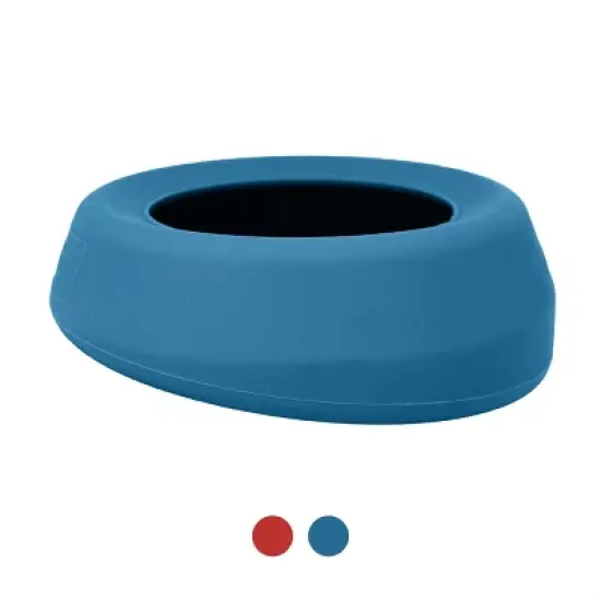 Kurgo 24oz Splash Free Wander Dog Bowl - Costal Blue image {1}