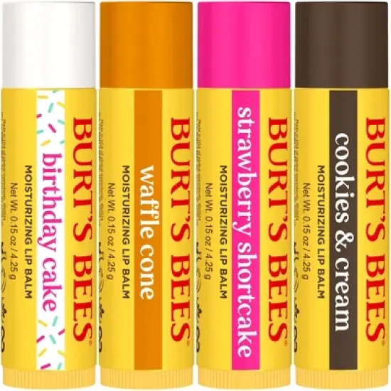 Burt's Bees Party Pack - Birthday Cake Variety - 0.6oz/4ct image {1}