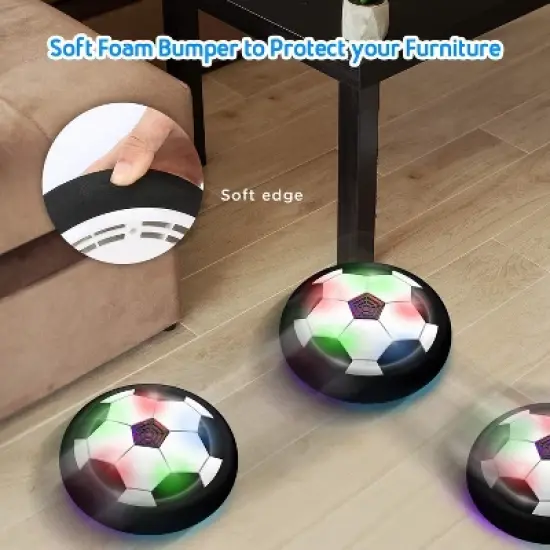 Ready! Set! Play! Link LED Hover Soccer Ball LED Light Up Great For Indoor Use Makes A Great Gift image {1}