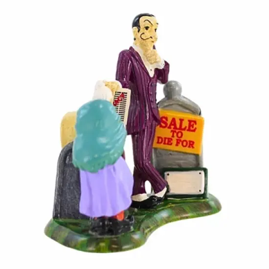 Department 56 Villages 3.25 In How About Our Lay-Away Plan? Halloween Figurine , Halloween Decor Halloween Snow Village (1PC) image {2}