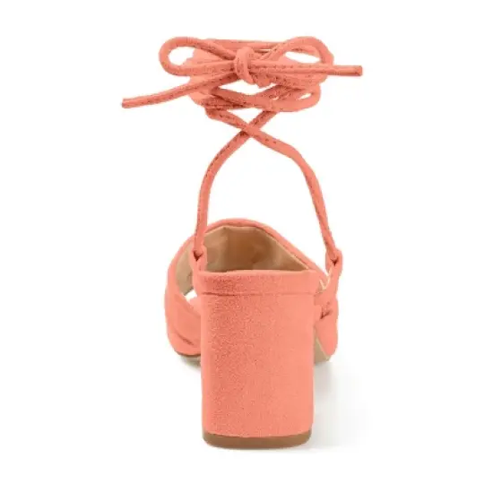 Journee Collection Womens Felisity Open Square Toe Block Heel Sandals image {2}