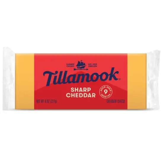 Tillamook Sharp Cheddar Cheese Block - 8oz image {9}