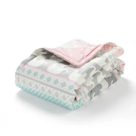 Lush D&eacute;cor Plush Oversized Reversible Baby Blanket image {13}