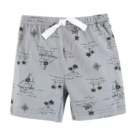 Hudson Baby Boy Shorts Bottoms 4-Pack, Pirate image {2}