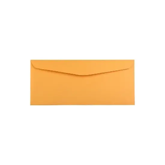 JAM Paper Open End #14 Business Envelope 5" x 11 1/2" Manila Brown Kraft 1633182I image {4}
