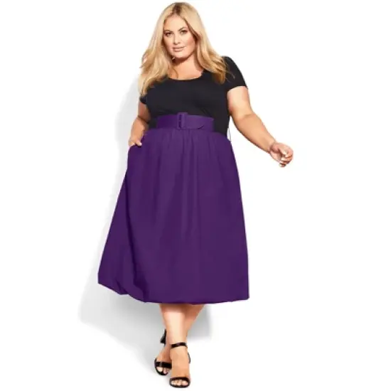 Women's Plus Size Paris Days Dress - petunia | CITY CHIC image {2}