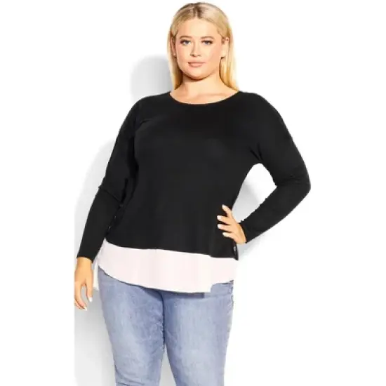 Women's Plus Size Dakota Duet Top - black | AVENUE image {5}