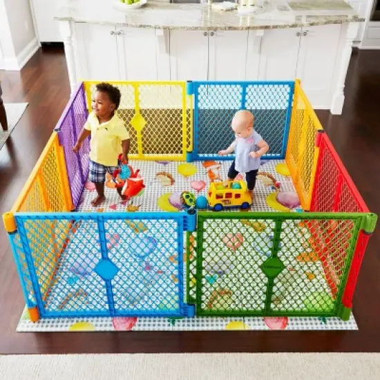 Toddleroo by North States Superyard Balloon Ride Play Mat image {3}