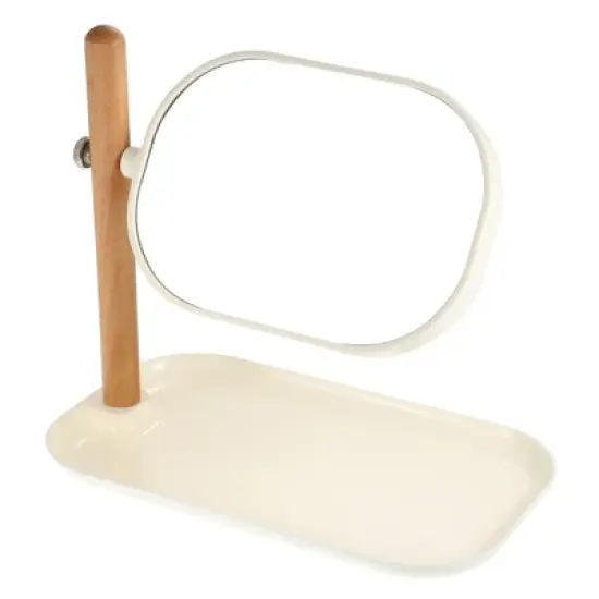 Unique Bargains Rotatable 1X/3X Magnifying Cosmetic Makeup Mirror 1 Pc image {4}