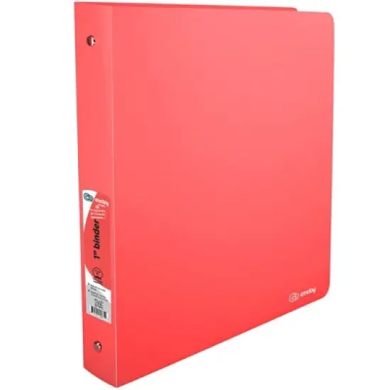 Enday 1" Flexible 3-Ring Binder With Pocket image {11}
