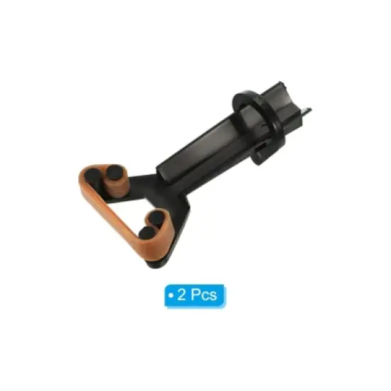 Unique Bargains Plastic Lightweight Portable Billiard Cue Tips Black 3.4 x 1.9 Inch 2 Pcs image {2}