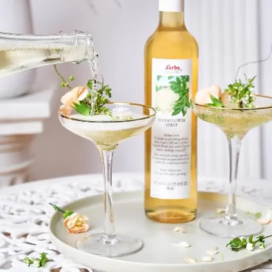 D'Arbo Elderflower Syrup 16.9 Fl. Oz. / 500 ml (Pack of 2) image {2}