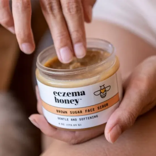 Eczema Honey Brown Sugar Face Scrub - 6oz image {6}