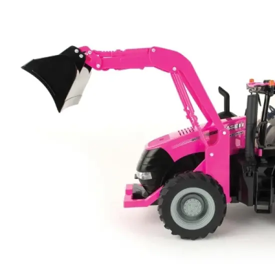 1/16 Big Farm Case IH Magnum PINK Tractor with Loader and Lights & Sounds, 47430 image {1}
