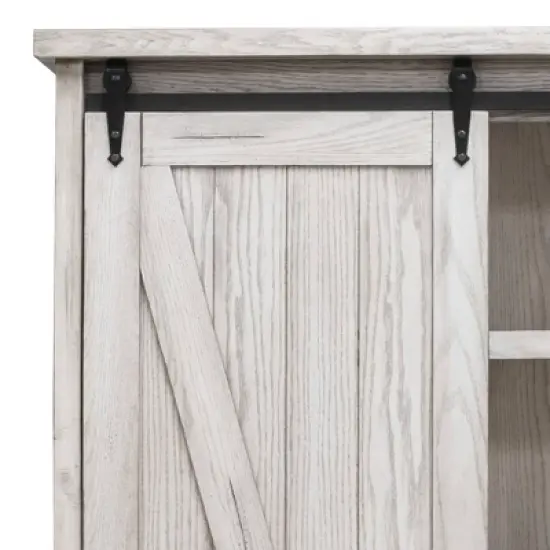 72" Avondale Barn Door Bookcase Fully Assembled - Martin Furniture image {5}