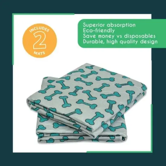 rocket & rex Washable Reusable Pee Pads for Dogs - L image {7}