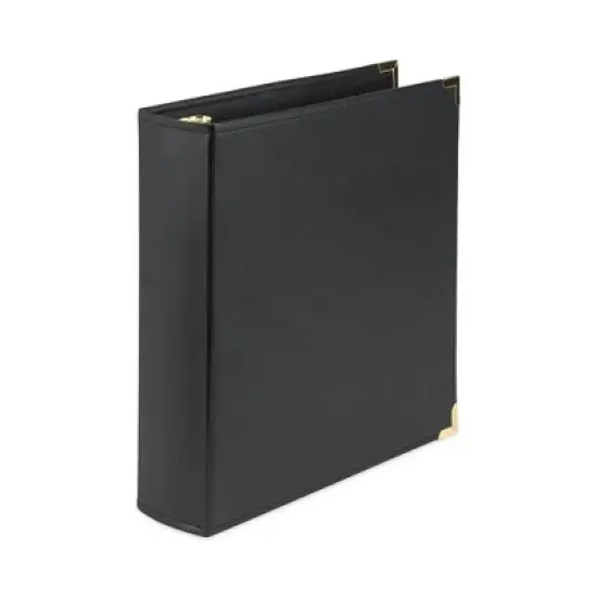 Samsill Classic Collection Ring Binder, 3 Rings, 2" Capacity, 11 x 8.5, Black image {1}