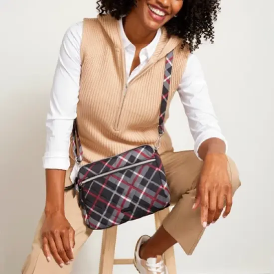 Vera Bradley Women's Microfiber Triple Compartment Crossbody Bag image {5}