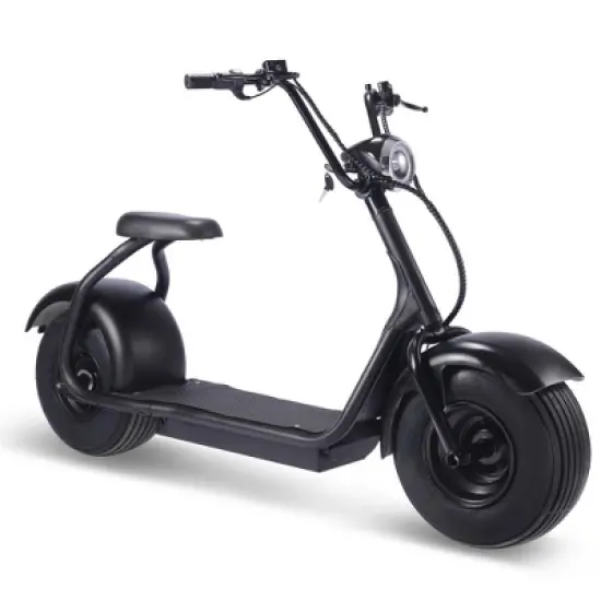 MotoTec Fat Tire 60v 18ah 2000w Lithium Electric Scooter Black image {6}