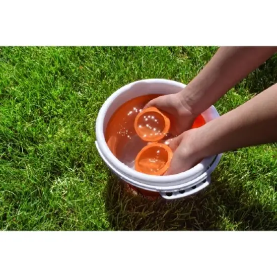 SplatterBallz Reusable Water Balloon Balls Kit with Bucket and Expansion Pack image {3}
