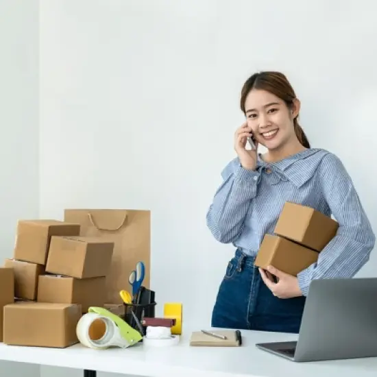 UOFFICE Pack of 25 Corrugated Boxes 6" x 6" x 4" Wholesale Shipping Boxes image {5}