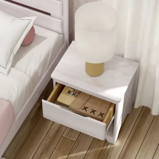 Max & Lily Farmhouse Nightstand with 1 Drawer image {3}