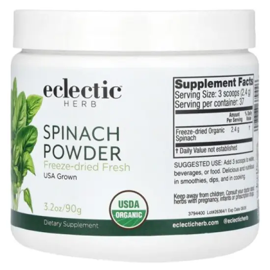 Eclectic Herb Spinach Powder, 3.2 oz (90 g) image {3}