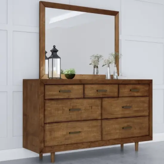 6pc Aurora Mid-Century Bedroom Set - Abbyson Living image {14}