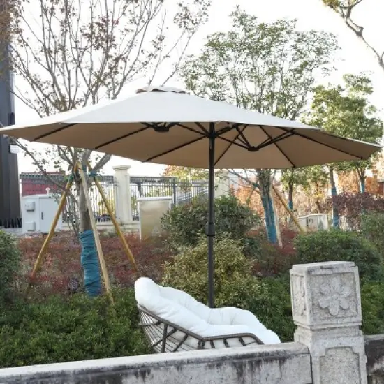 Double Sided Outdoor Umbrella With Crank,Patio Cantilever Umbrella,Umbrella For PatioOutdoor Furniture - Maison Boucle image {7}