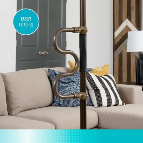 Signature Life Double Grab Bar Accessory for the Sure Stand Security Pole image {3}