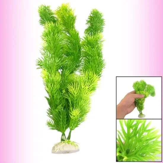 Unique Bargains Simulated Aquatic Grass Plant Ornament for Fish Tank Green image {1}