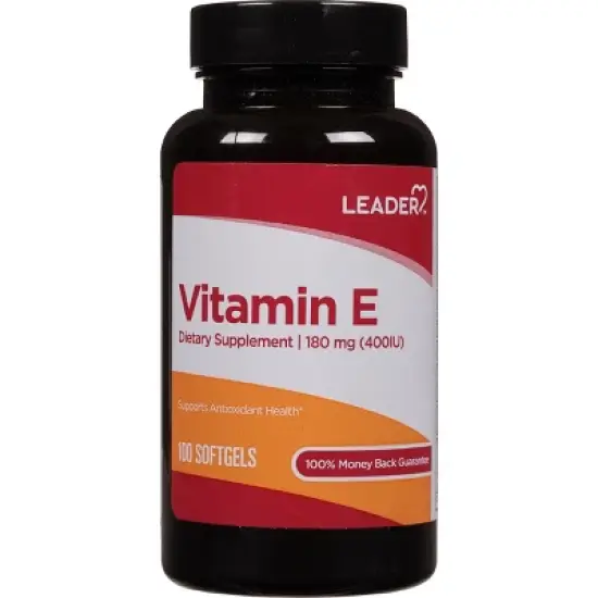 Leader 180 mg Vitamin E 100 Softgels image {3}