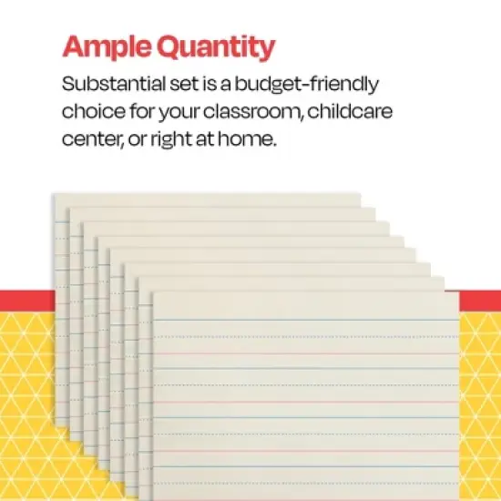 School Smart Zaner-Bloser Handwriting Paper, 10-1/2 x 8 Inches, Grade K, 500 Sheets image {4}