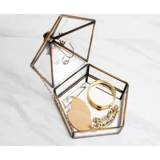 Ukonic Harry Potter Gold Chocolate Frog Jewelry Box Storage Case Organizer image {2}