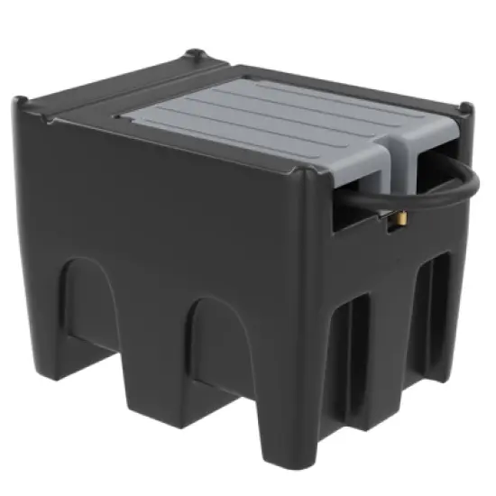 Portable Fuel Tank - 116 Gallon with 12V Electric Transfer Pump (10.6 GPM), Auto Shut-Off Nozzle, 360&deg; Swivel Hose for Truck/Tractor/Farm/Marine image {9}