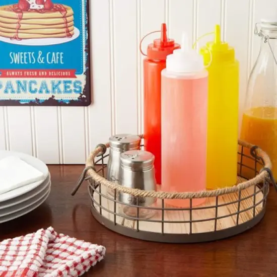 Juvale 6 Pack Plastic Condiment Squeeze Bottles for Restaurants, Clear (29 oz) image {7}