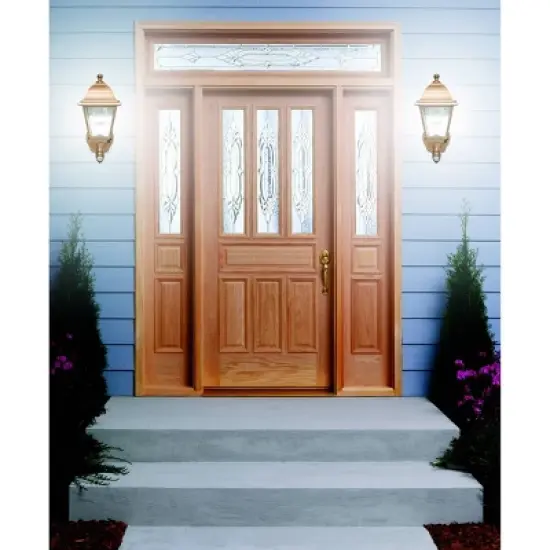 Maxsa Innovations Battery Powered Motion Activated Wall Sconce Metal and Glass image {2}