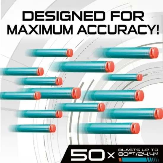 Air Warriors: Accu-blast 50 Count Dart Refill, Blue & Orange image {3}